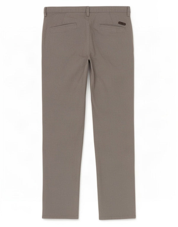 Pantaloni chino dritti da uomo Hugo Boss W34 L42 cotone grigio