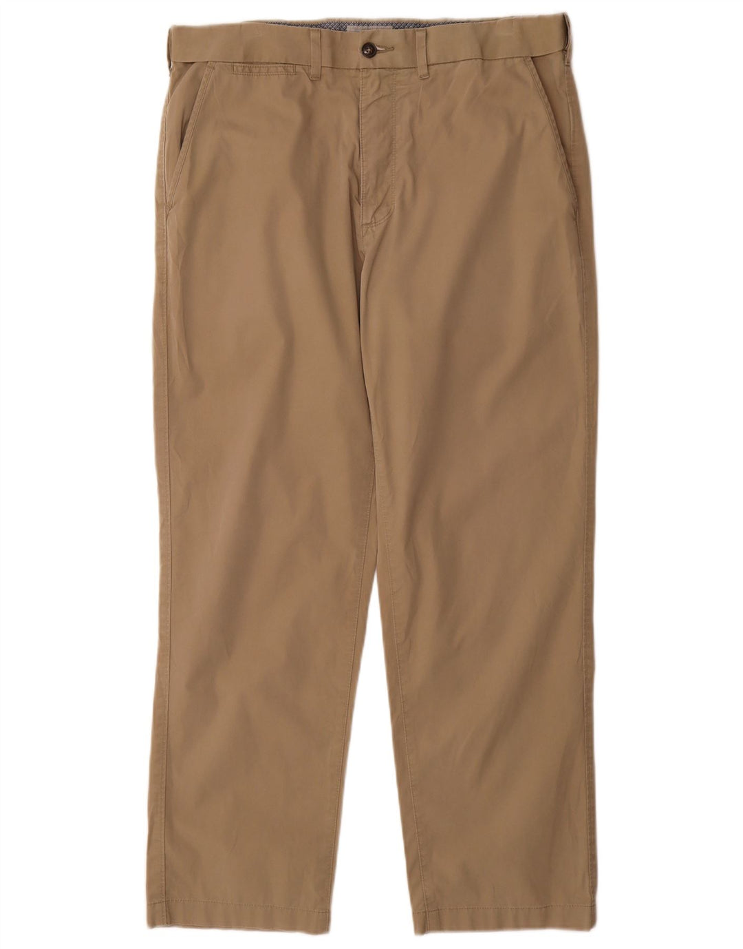 Pantaloni chino regolari da uomo Marks & Spencer W34 L29 cotone beige