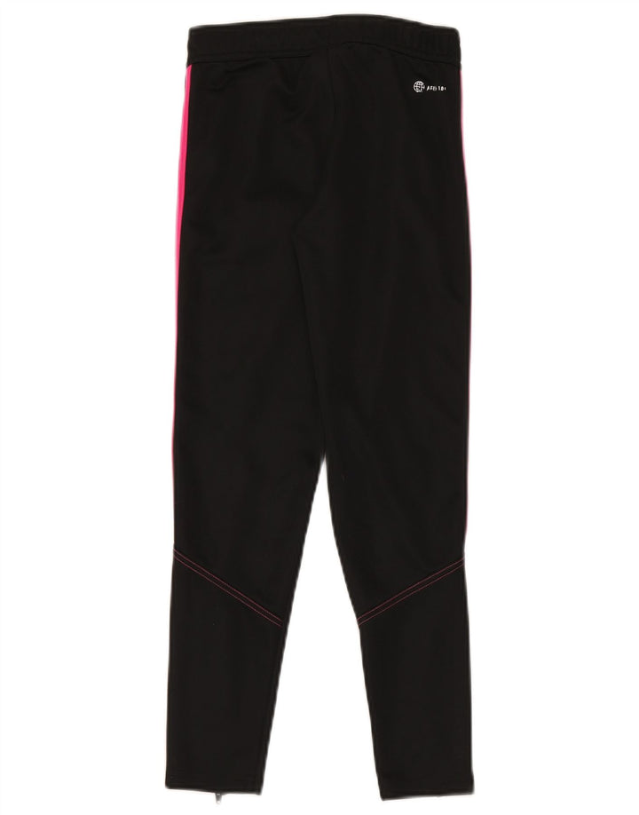 Pantaloni della tuta Adidas Aeroready da ragazzo 9-10 anni in poliestere nero