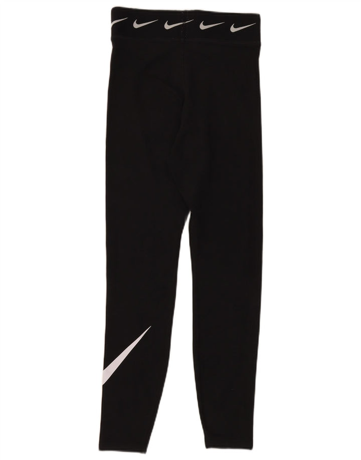 Leggings grafici NIKE da donna UK 8 piccoli neri