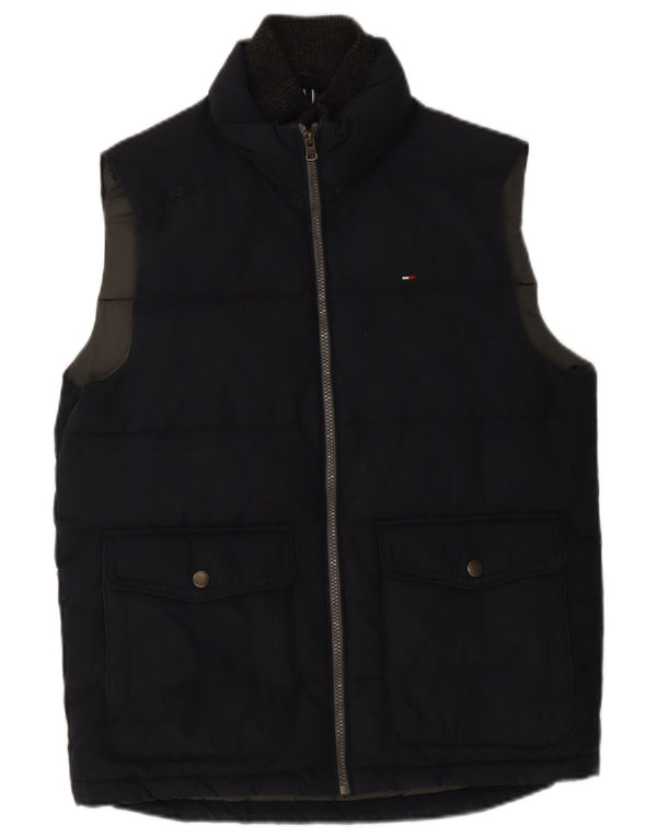 Gilet imbottito da uomo Tommy Hilfiger UK 36 piccolo cotone blu navy