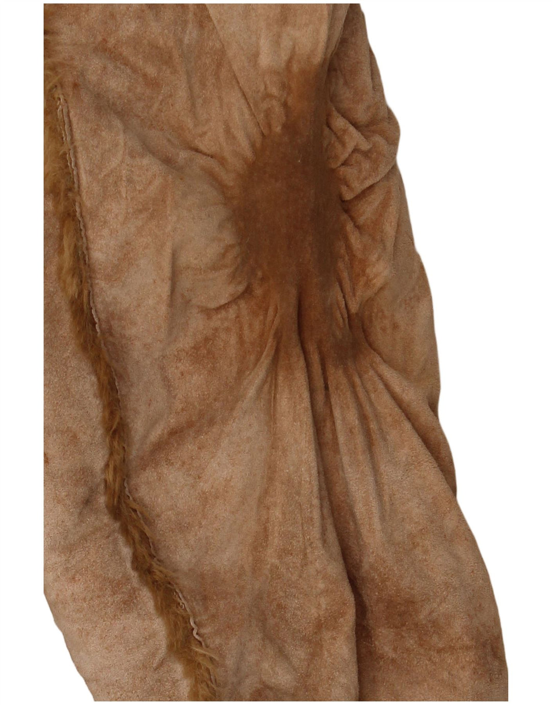 Giubbotto in shearling da donna Zara UK 14 in pelle beige medio