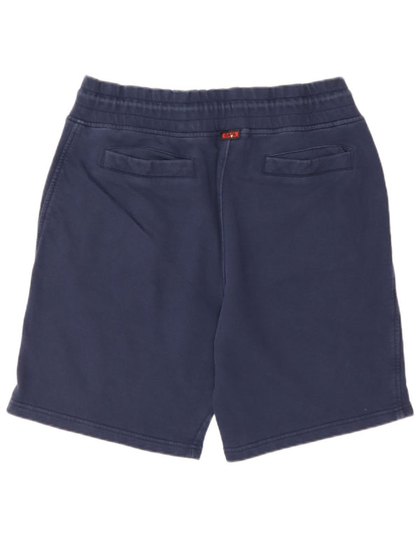 Pantaloncini sportivi grafici da uomo Kappa grandi in cotone blu navy