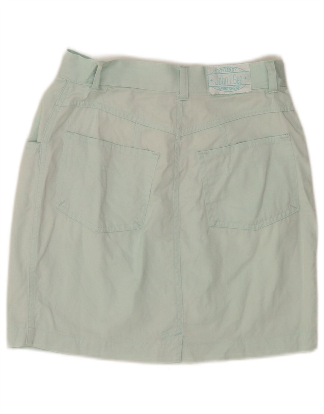 Minigonna da donna John F Gee EU 36 piccola W26 cotone blu
