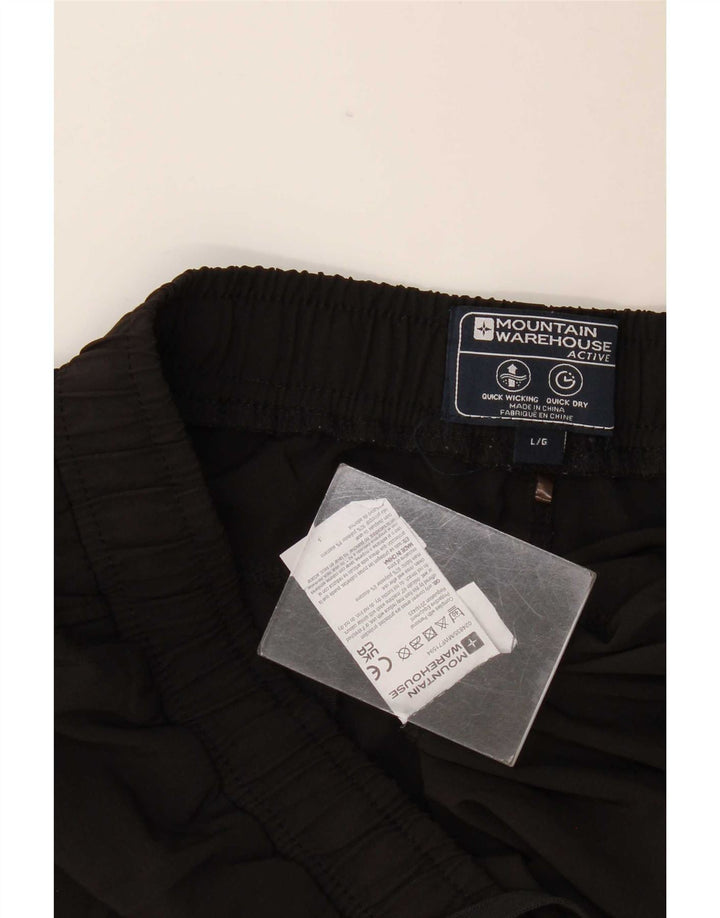Pantaloncini sportivi da donna Mountain Warehouse UK 14 Large Nero Poliestere