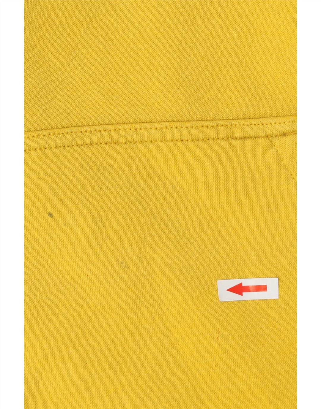 Maglione con cappuccio grafico da uomo Adidas in cotone giallo medio