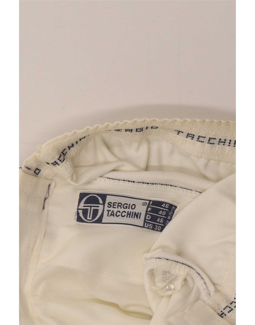 Pantaloncini casual da donna Sergio Tacchini IT 46 Large W32 White Colourblock