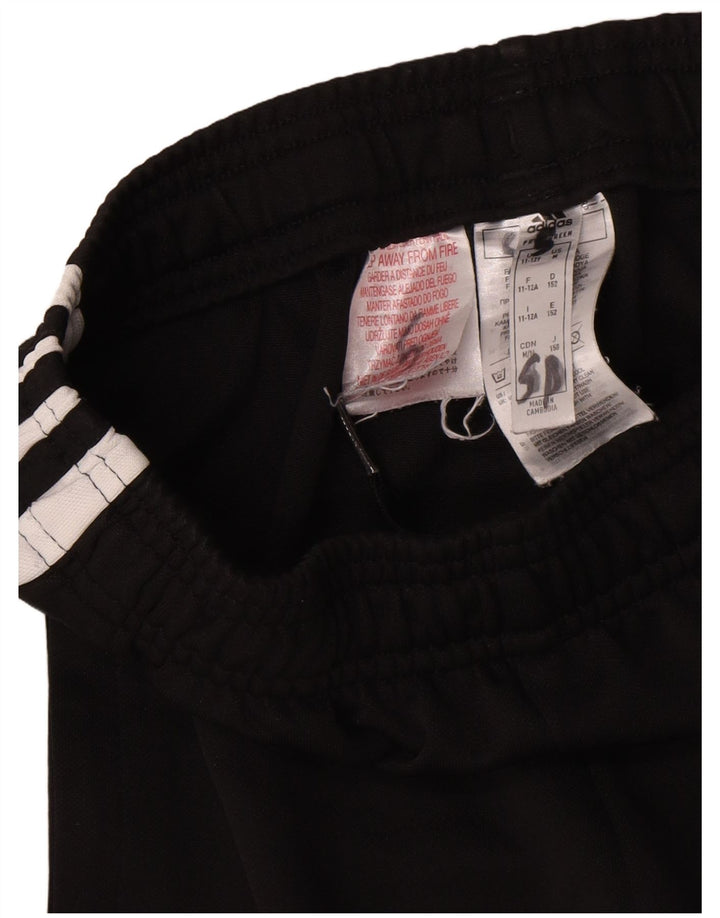 Pantaloni da tuta con grafica Adidas da ragazzo 11-12 anni in poliestere nero