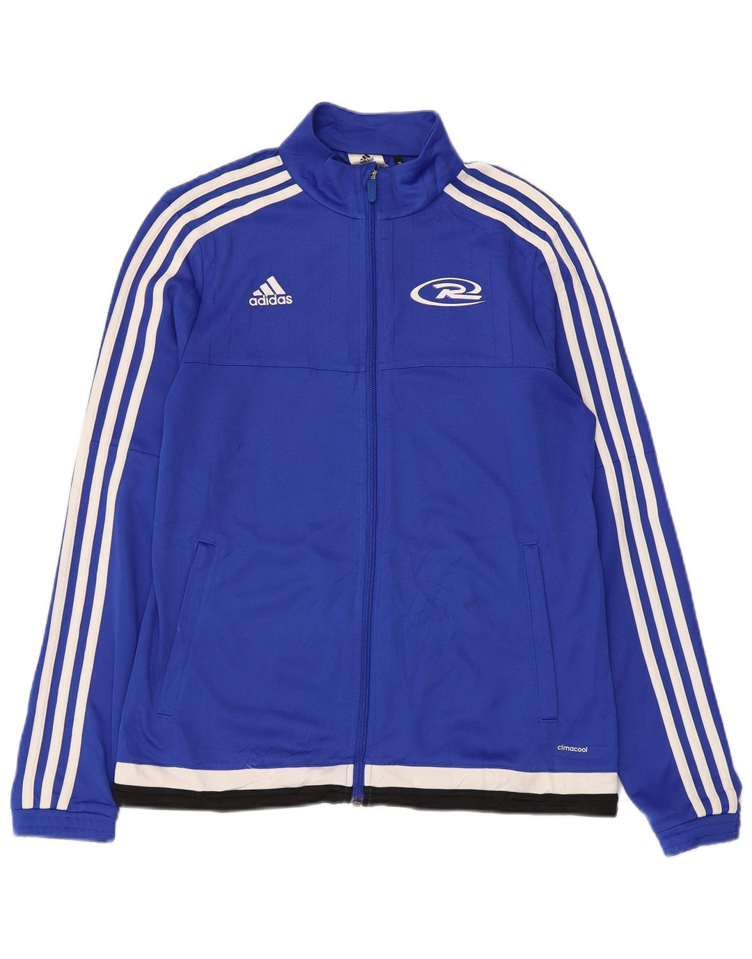 Giacca da ginnastica Adidas Royal White Graphic da donna UK 12/14 Blu medio