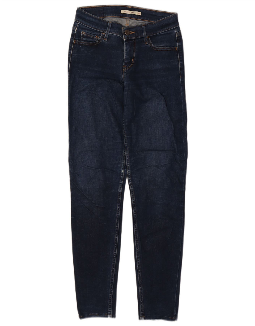 Jeans Levi's 710 Super Skinny da donna W26 L28 Blu Navy