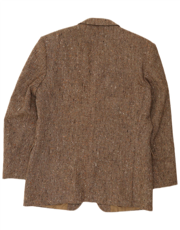 Giacca blazer vintage da uomo a 2 bottoni UK 38 Beige medio screziato