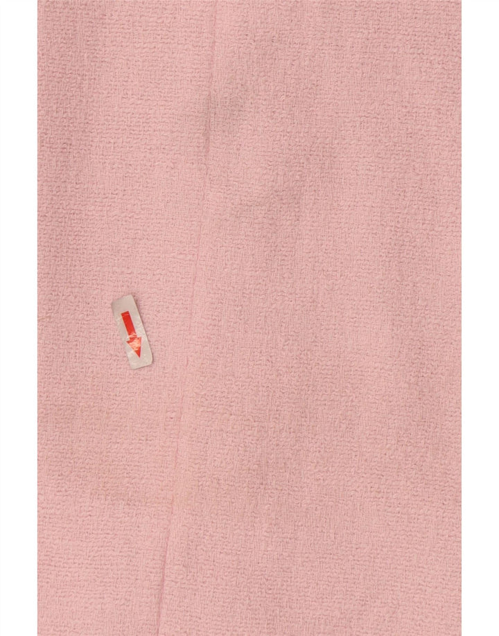 Soprabito aperto da donna Zara UK 10 piccolo in cotone rosa