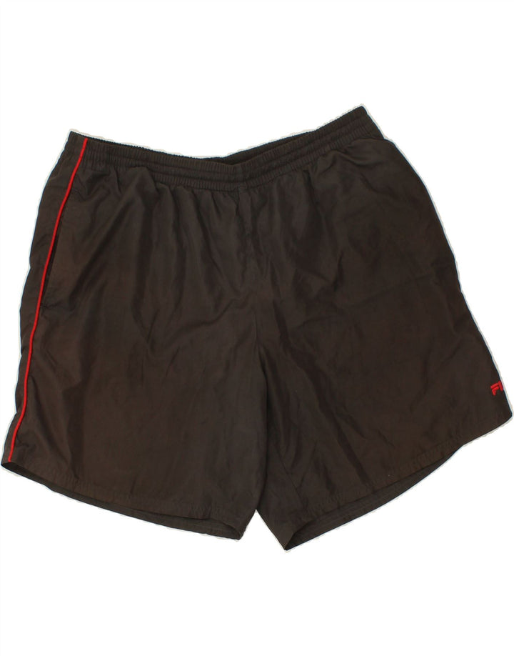 FILA Mens Sport Shorts 2XL Grey Vintage Fila and Second-Hand Fila from Messina Hembry 