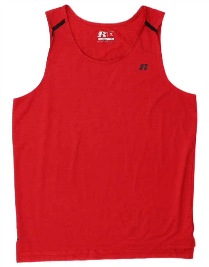 RUSSELL ATHLETIC Canottiera Dri-Power da uomo in poliestere rosso medio