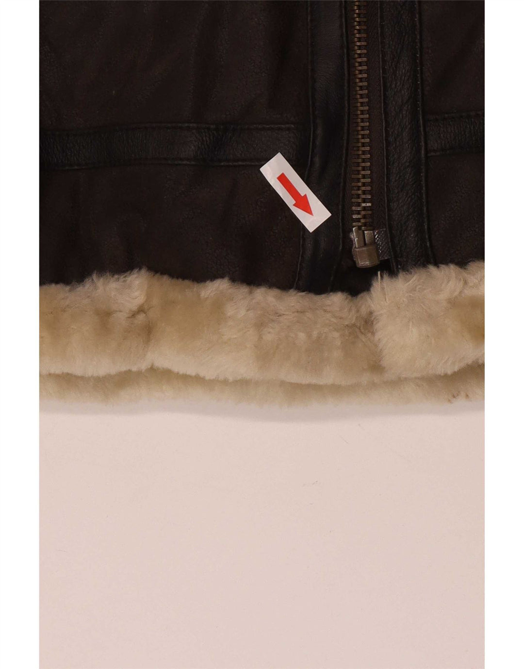 Giacca in shearling da donna Conbipel UK 16 grande in pelle marrone
