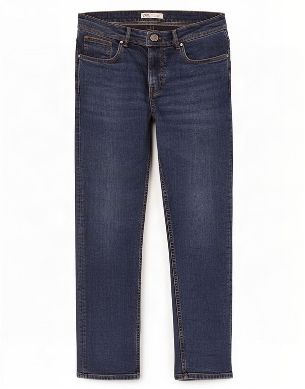 Jeans slim da uomo Zara EU 46 XL W36 L30 Blu