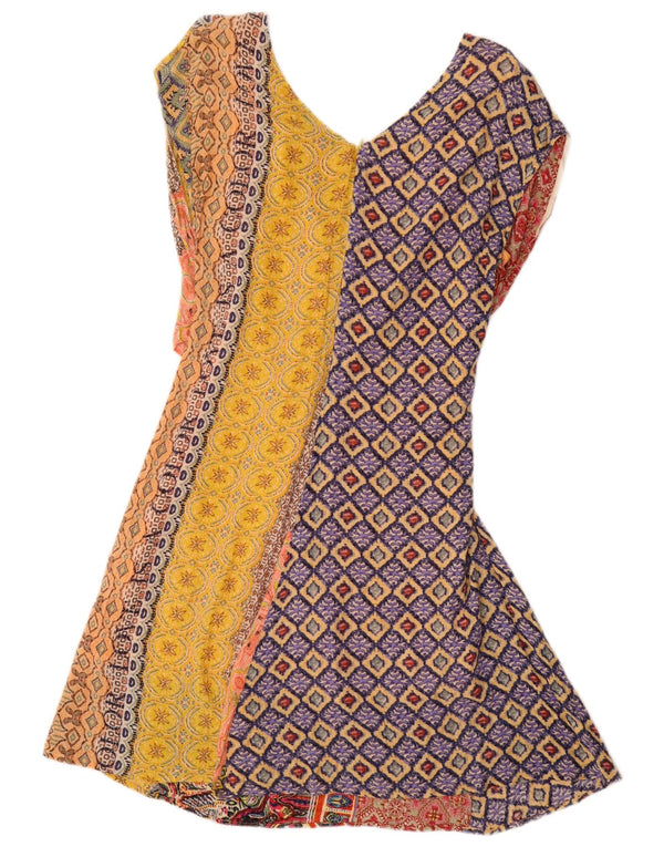 Abito Desigual da donna a linea A EU 44 XL multicolore geometrico