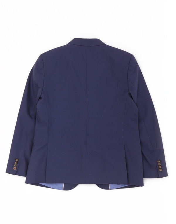 Giacca blazer a 2 bottoni da uomo Marks & Spencer UK 44 XL blu navy classica
