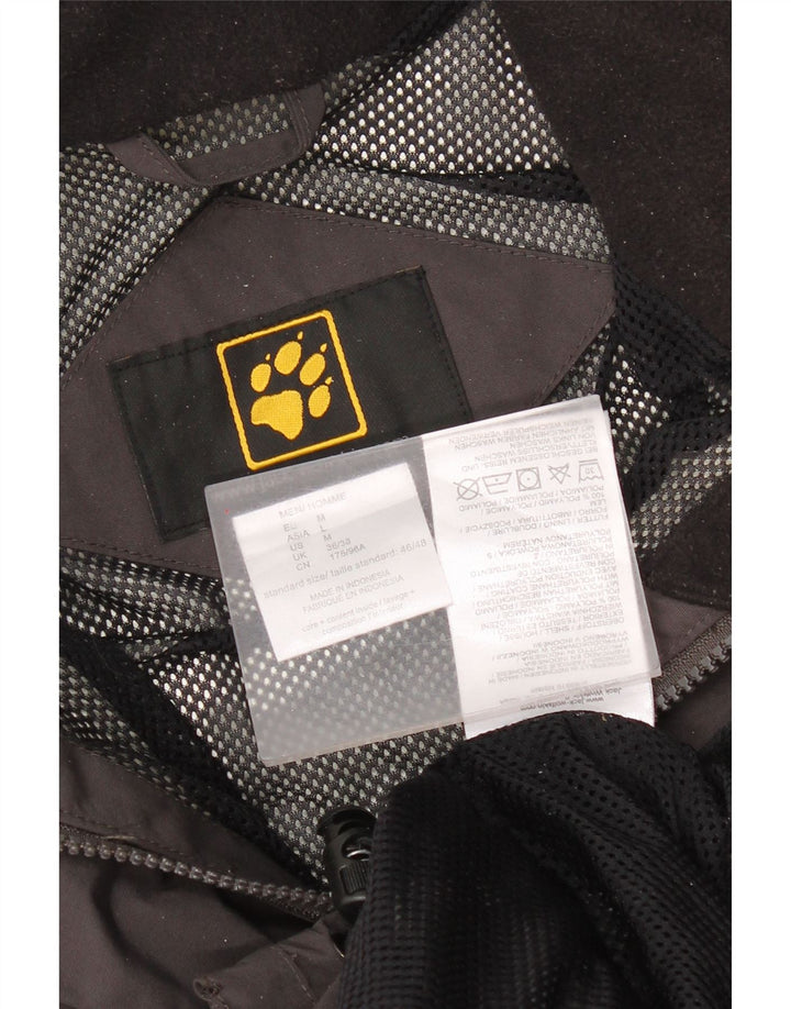 Giacca antipioggia da uomo Jack Wolfskin UK 36/38 Medium Nero Poliammide