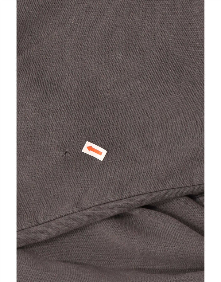 Felpa con cappuccio grafica da uomo Nike Large in cotone grigio