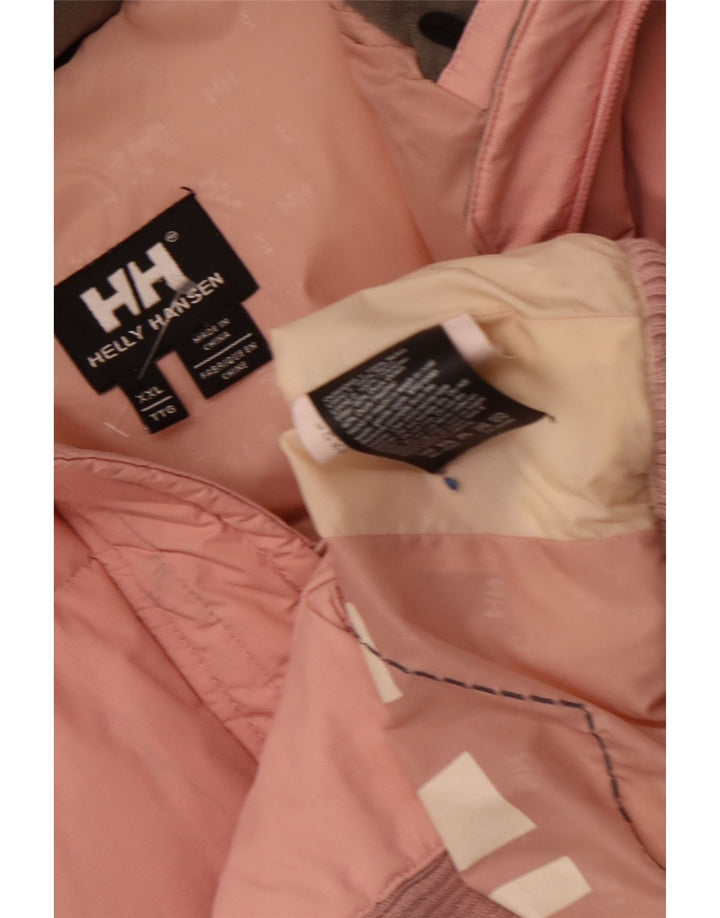 Giacca imbottita con cappuccio da donna Helly Hansen UK 44 2XL Nylon rosa