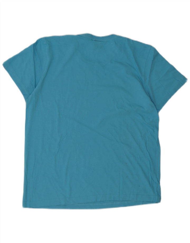 Maglietta grafica da uomo Adidas Top blu medio