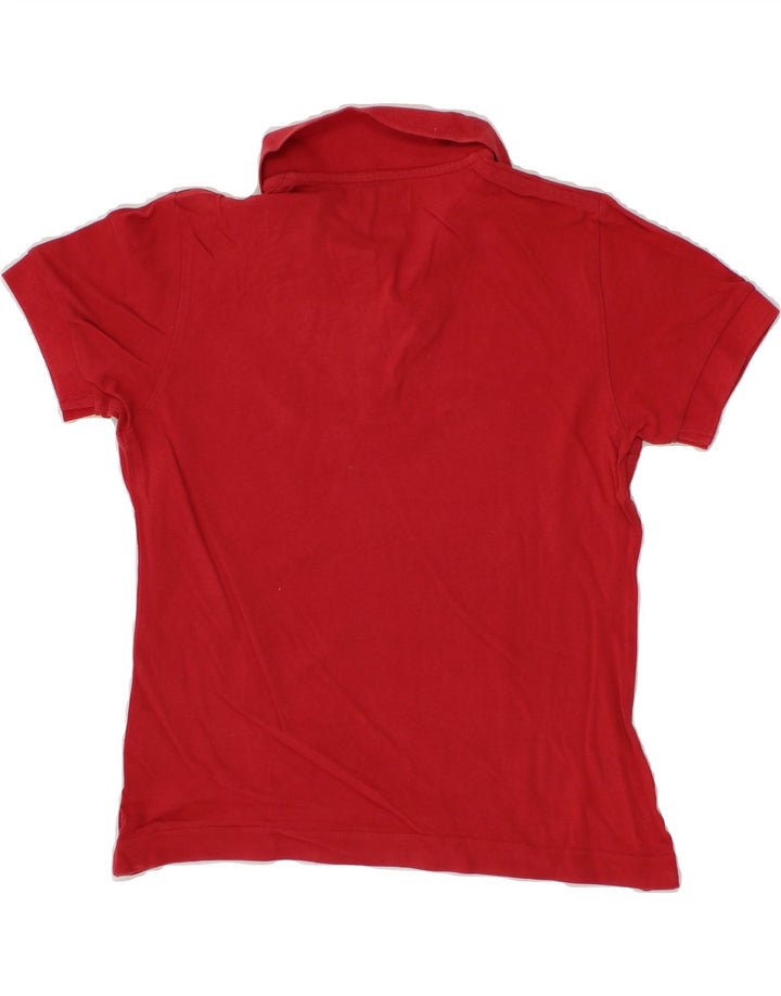 KAPPA Womens Polo Shirt UK 12 Medium Red Cotton Vintage Kappa and Second-Hand Kappa from Messina Hembry 