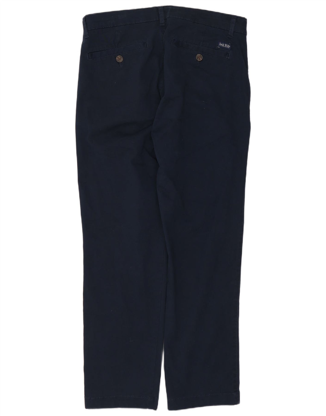 JACK WILLS Pantaloni chino da uomo con pegging W32 L29 cotone blu navy