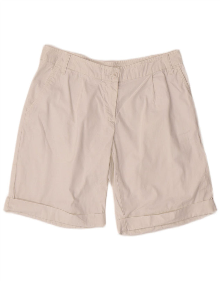 Pantaloncini chino da donna Fred Perry IT 44 medi W30 cotone bianco