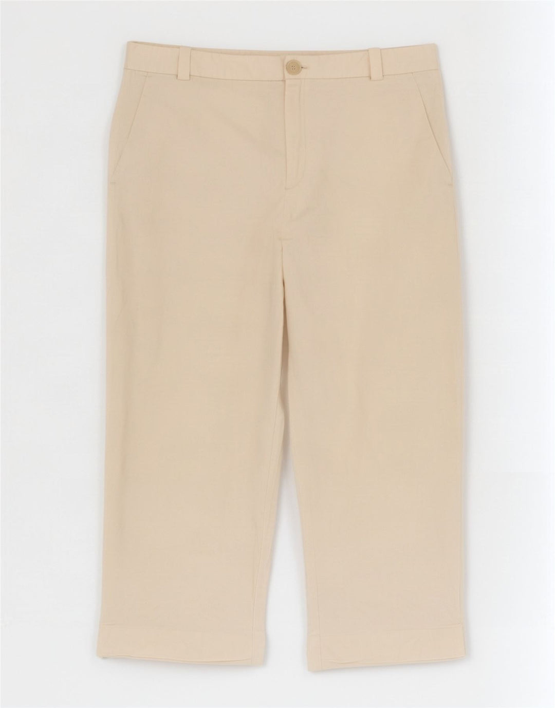 Pantaloni corti da donna Zara XL W32 L24 Lyocell bianco sporco