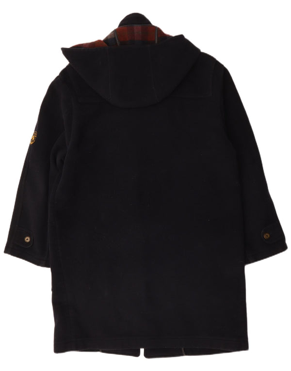Montgomery con cappuccio da uomo Navigare UK 40 Large in lana blu navy