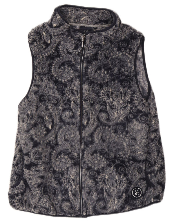 Gilet in pile da donna Basile UK 20 2XL Poliestere Paisley blu navy