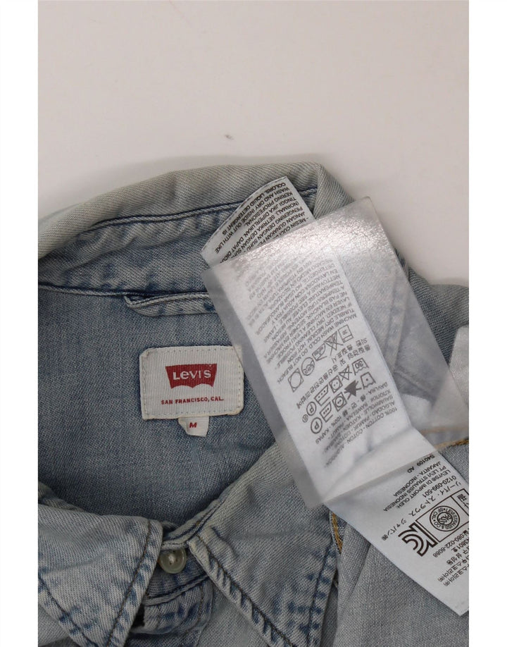 Camicia di jeans da uomo Levi's in cotone blu medio