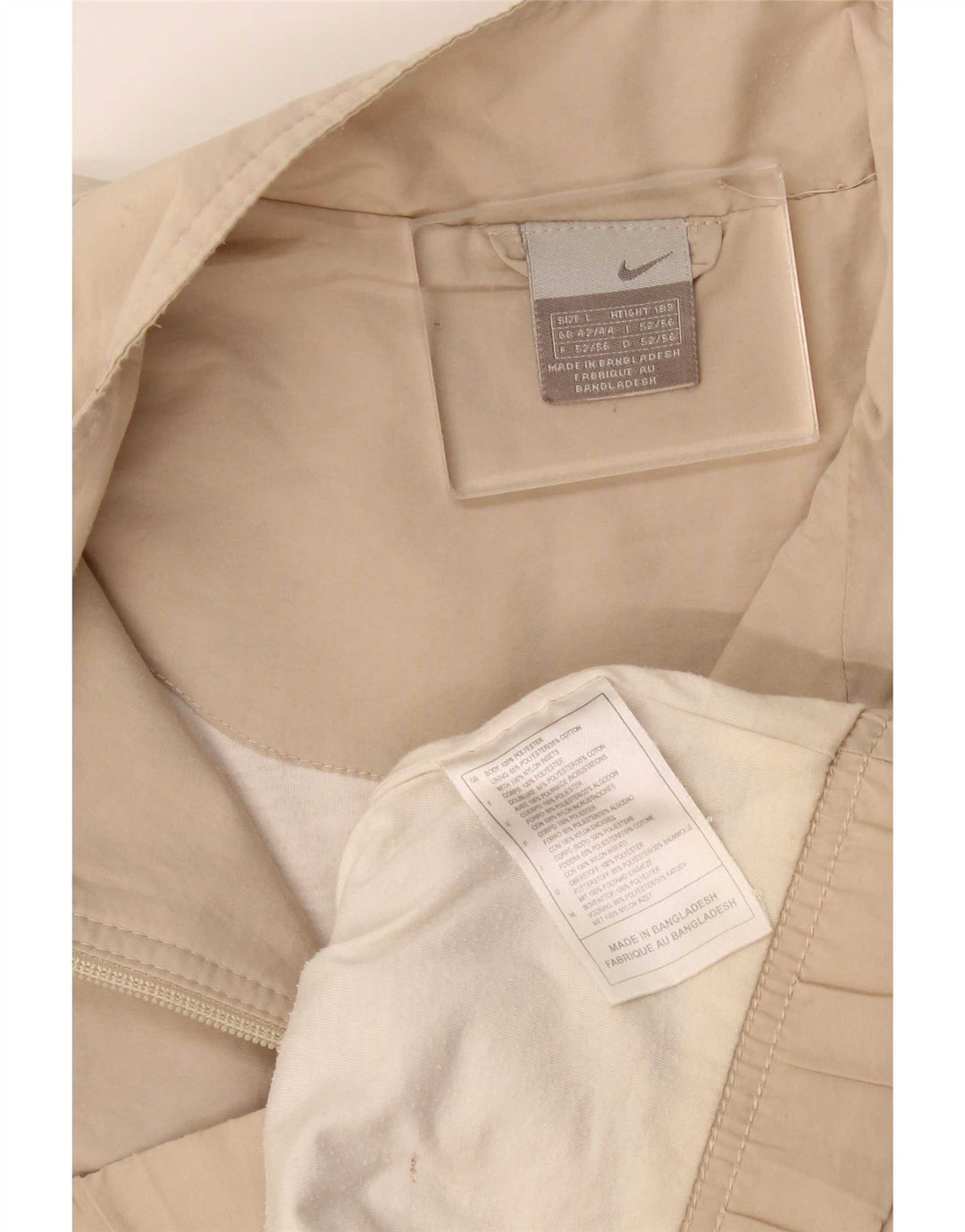Giacca da tuta da uomo Nike UK 42/44 Large Beige Poliestere