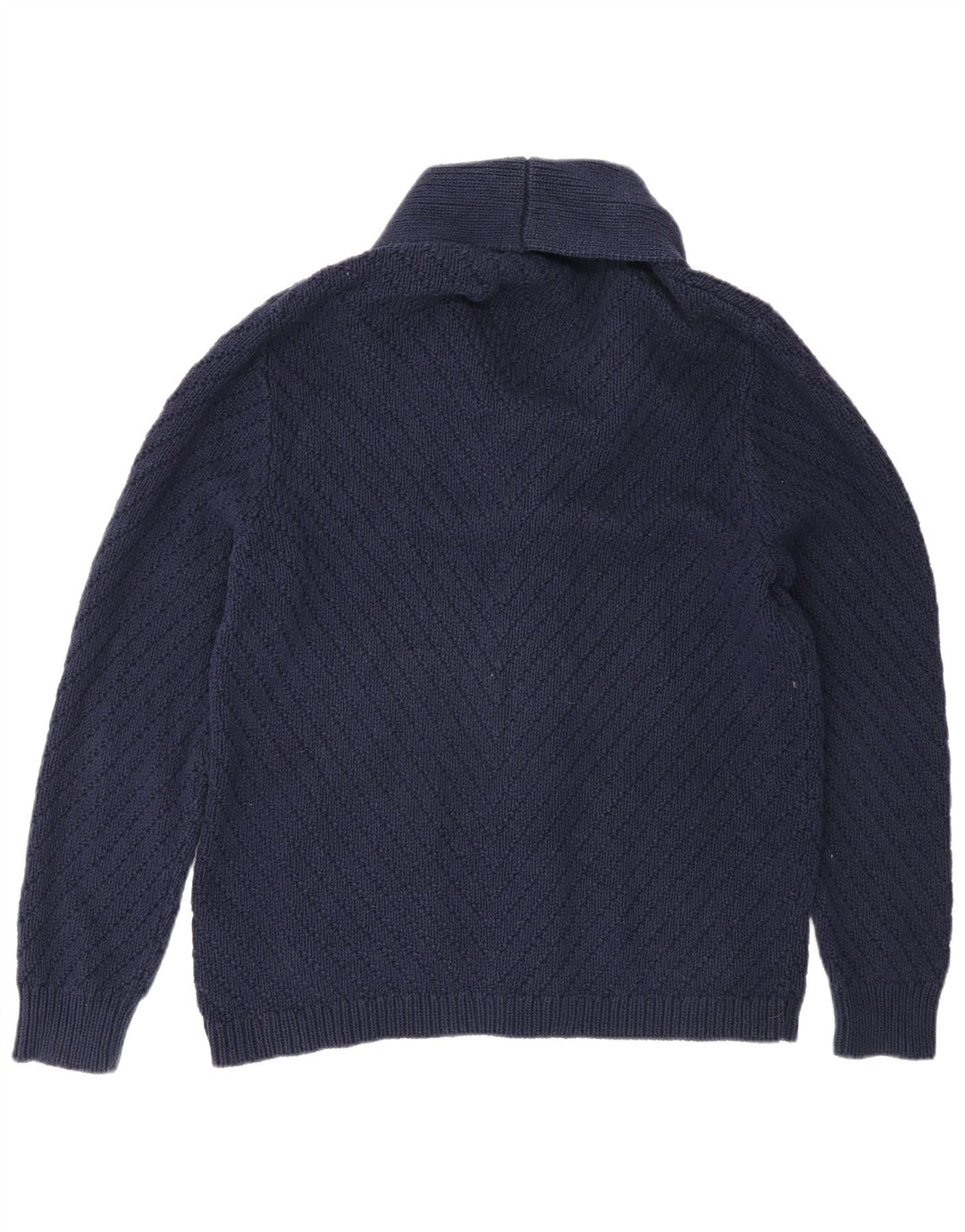 Maglione cardigan da uomo J. Crew grande cotone blu navy