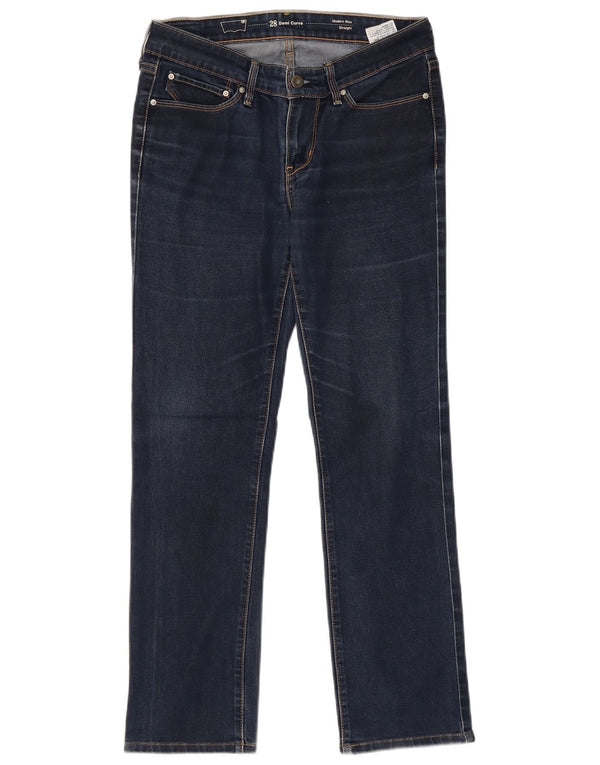 Jeans dritti a vita moderna Demi Curve da donna Levi's W28 L28 Blu navy