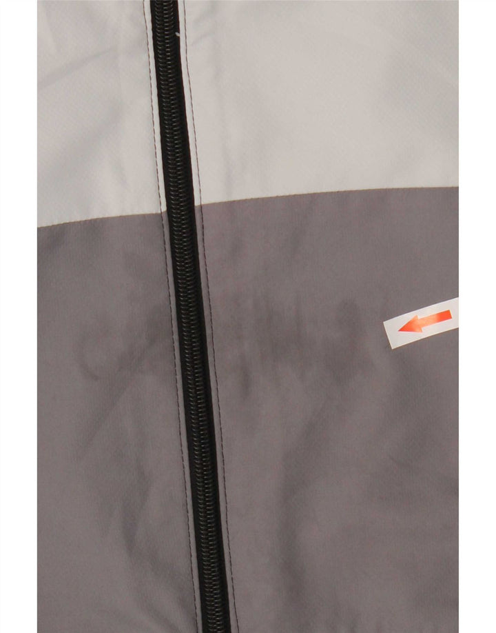Giacca da ginnastica da uomo con cappuccio Adidas, giacca media in poliestere color block nero