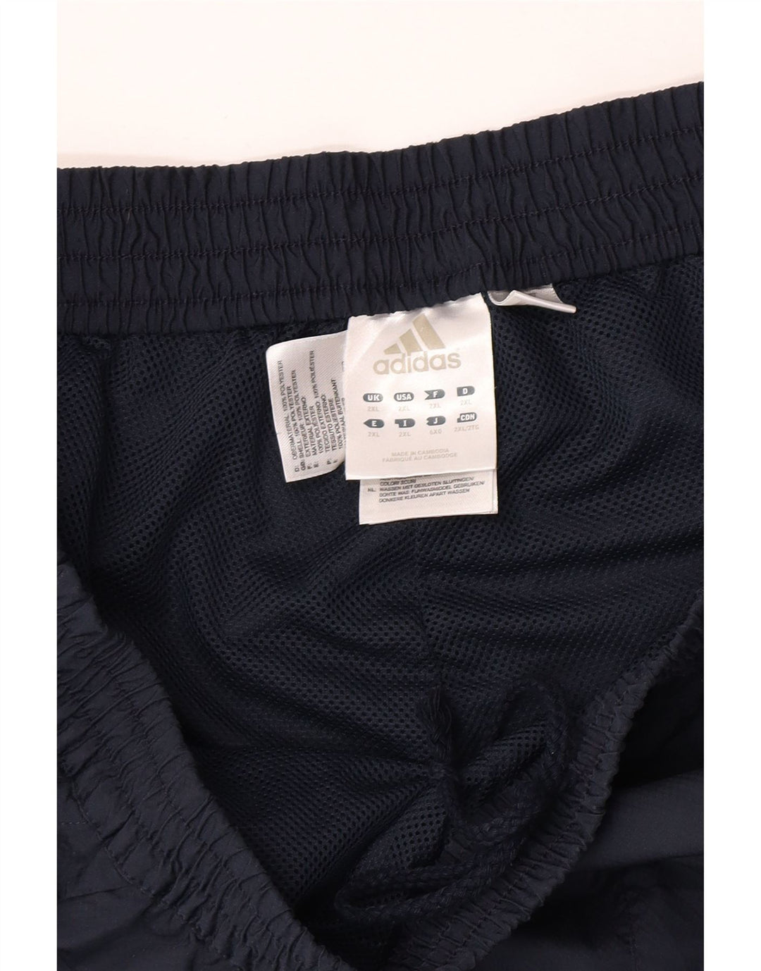 Pantaloni da tuta da uomo Adidas 2XL poliestere blu navy