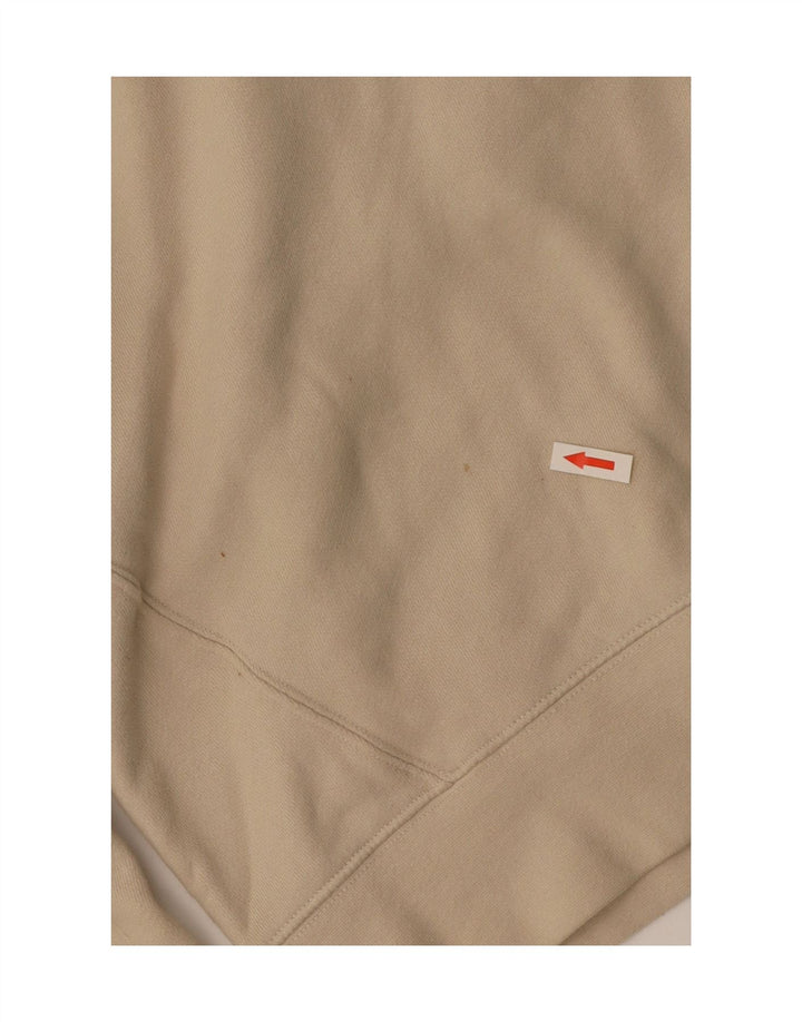 REISS Felpa da uomo con collo alto Maglione piccolo in cotone beige