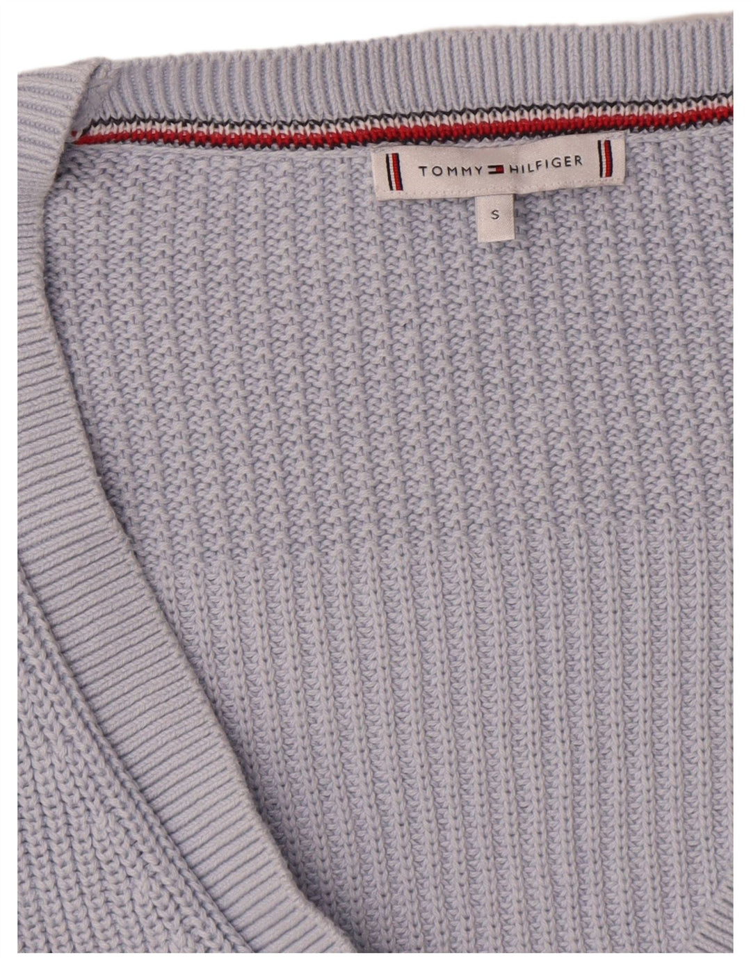 Maglione cardigan oversize da donna Tommy Hilfiger UK 10 piccolo blu