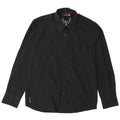 Camicia grafica da uomo Quiksilver piccola in poliestere nero