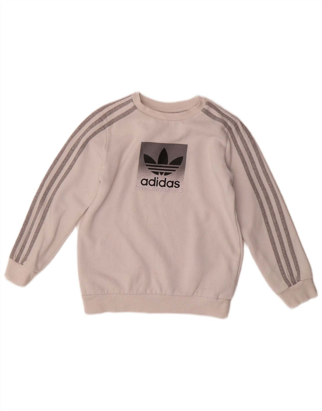 Felpa grafica Adidas da ragazzo 9-10 anni in cotone bianco