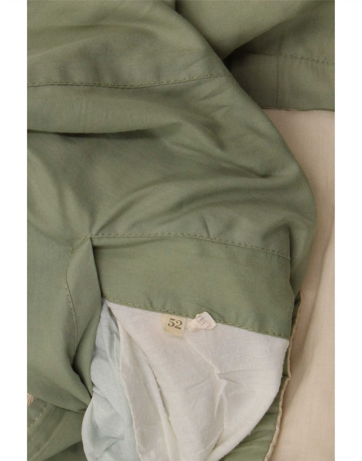 Giacca reversibile con cappuccio vintage da uomo IT 52 XL color block verde