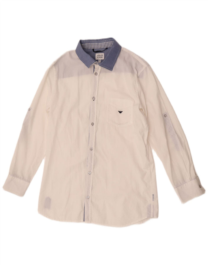 Maglia Armani Junior Bambino 15-16 Anni Bianca