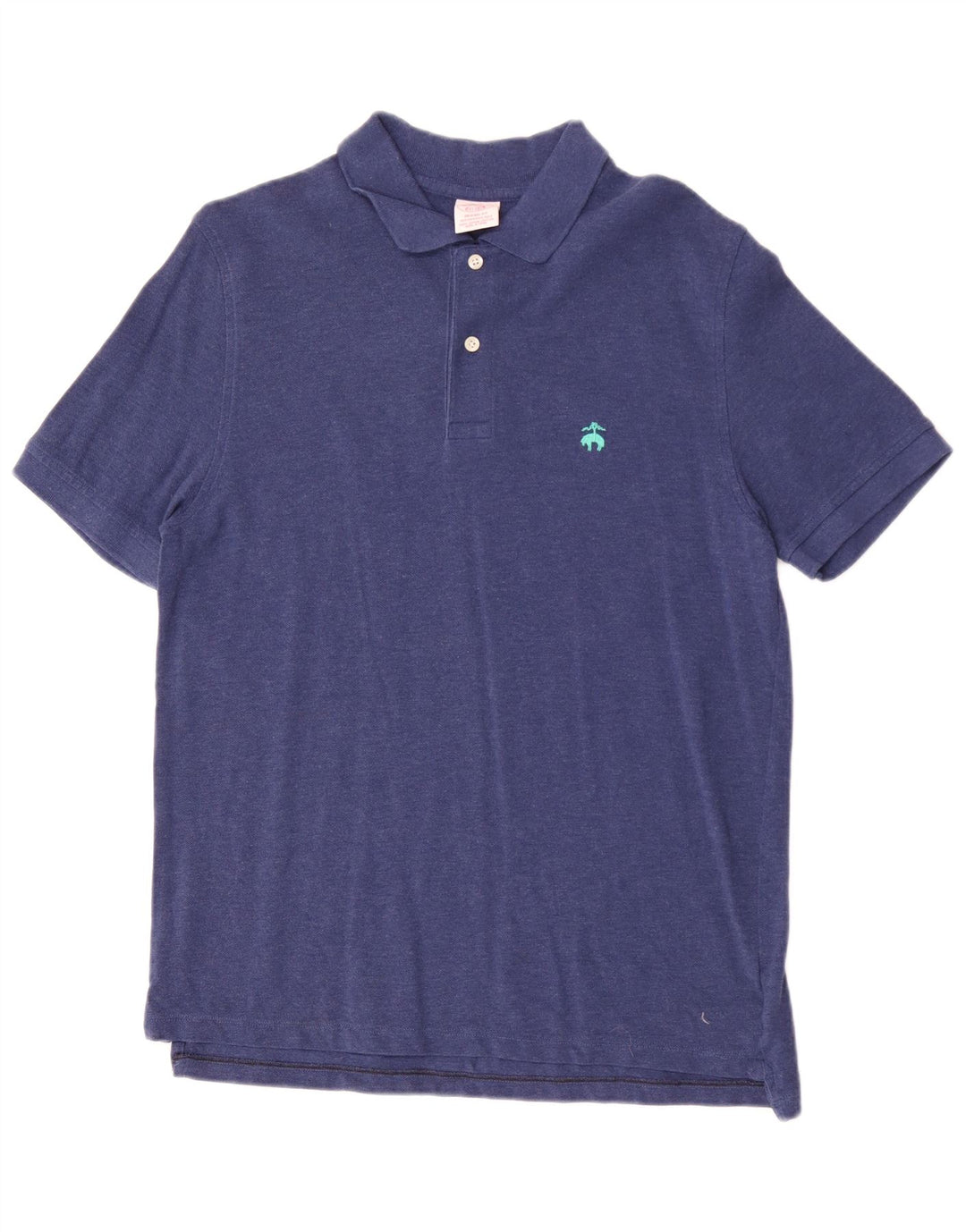 Polo da uomo Brooks Brothers vestibilità originale in cotone blu medio
