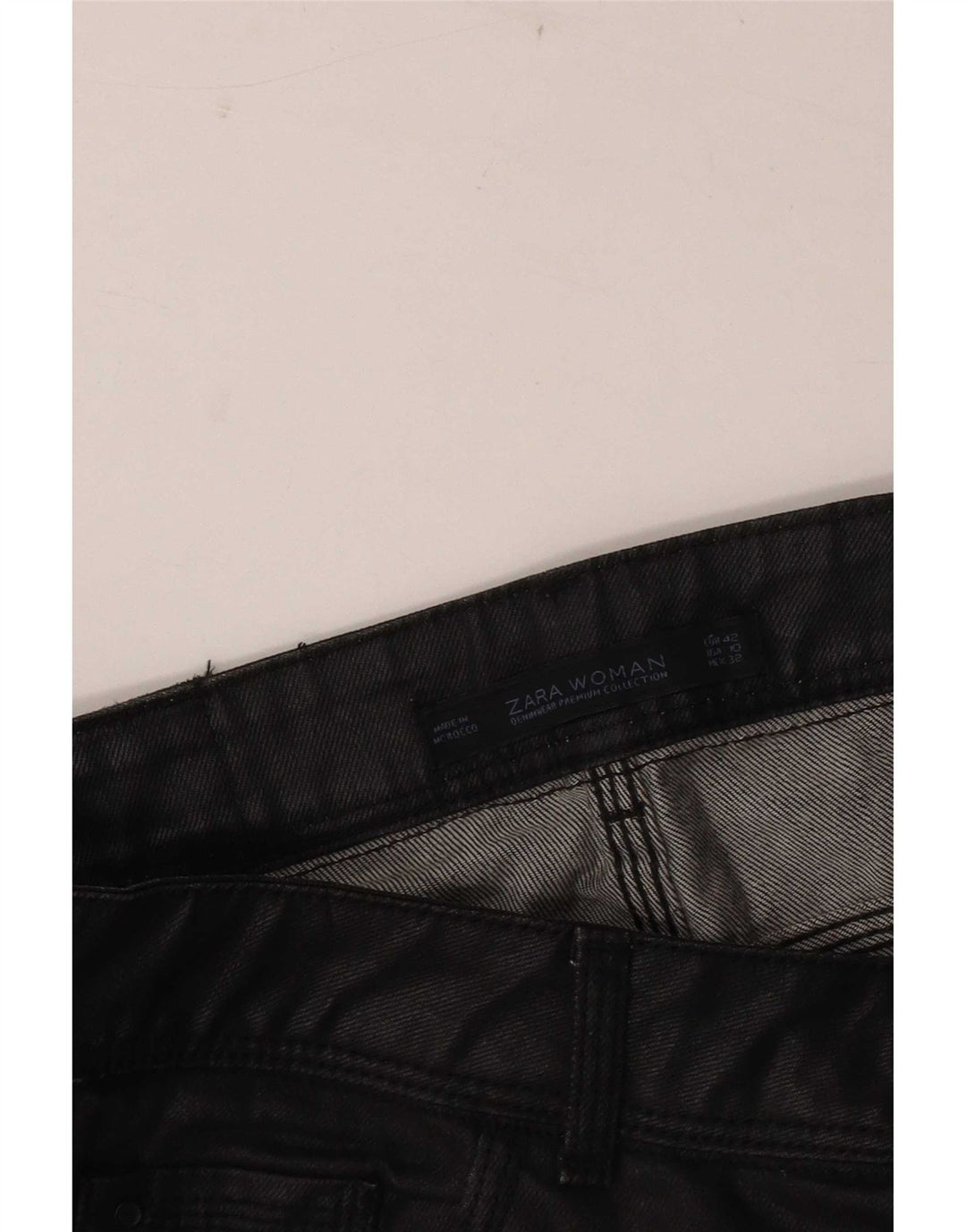 Jeans slim da donna Zara EU 42 grandi W32 L30 neri