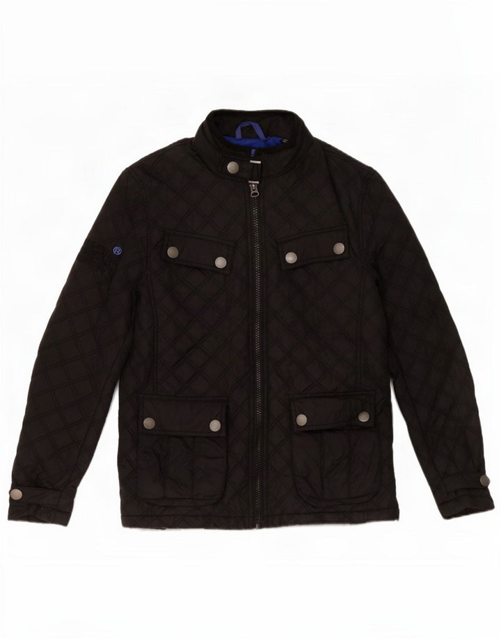 Giacca trapuntata da uomo Motorstyle Superdry UK 36 Small Poliestere nero