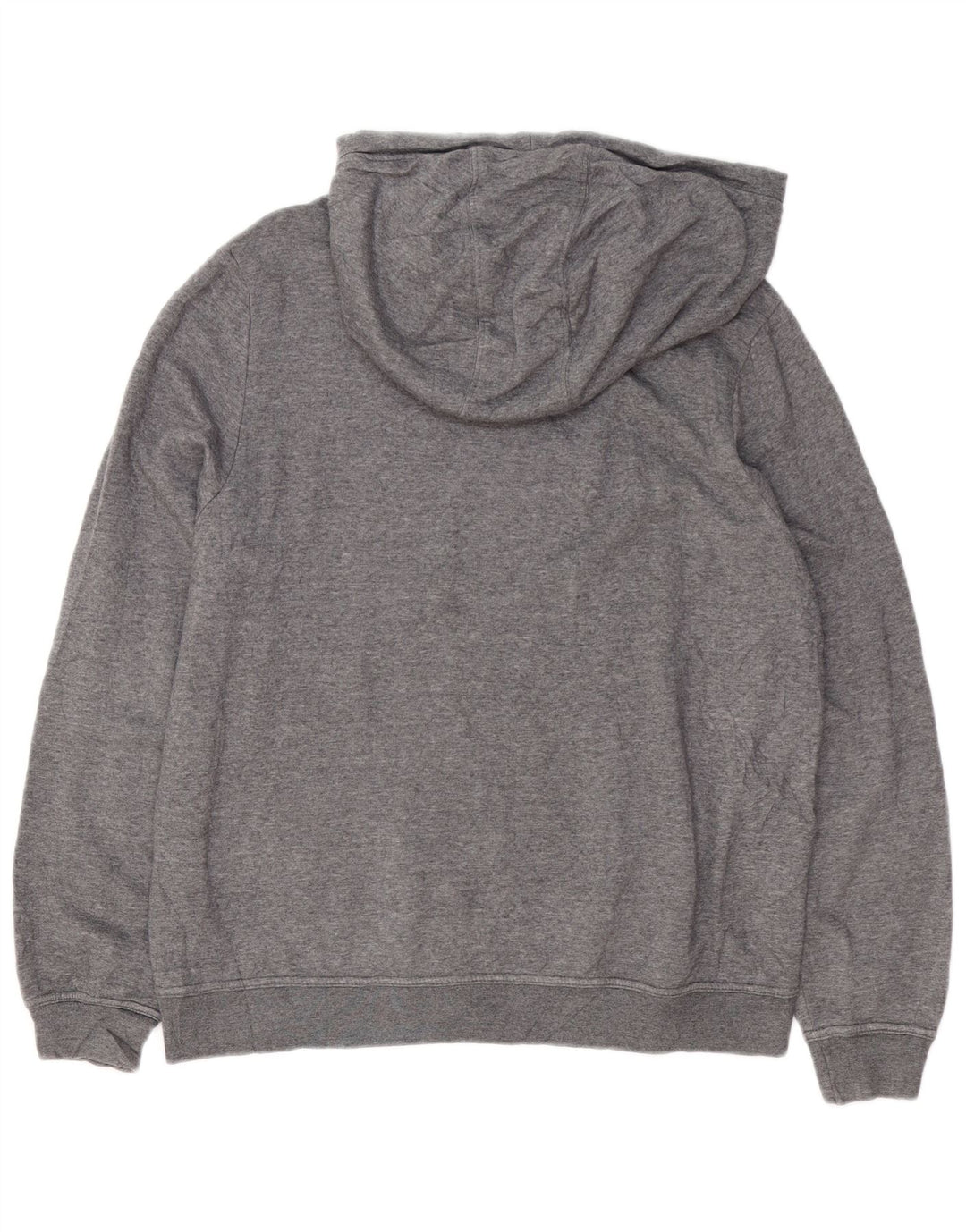 Felpa con cappuccio da uomo NIKE grande in cotone grigio