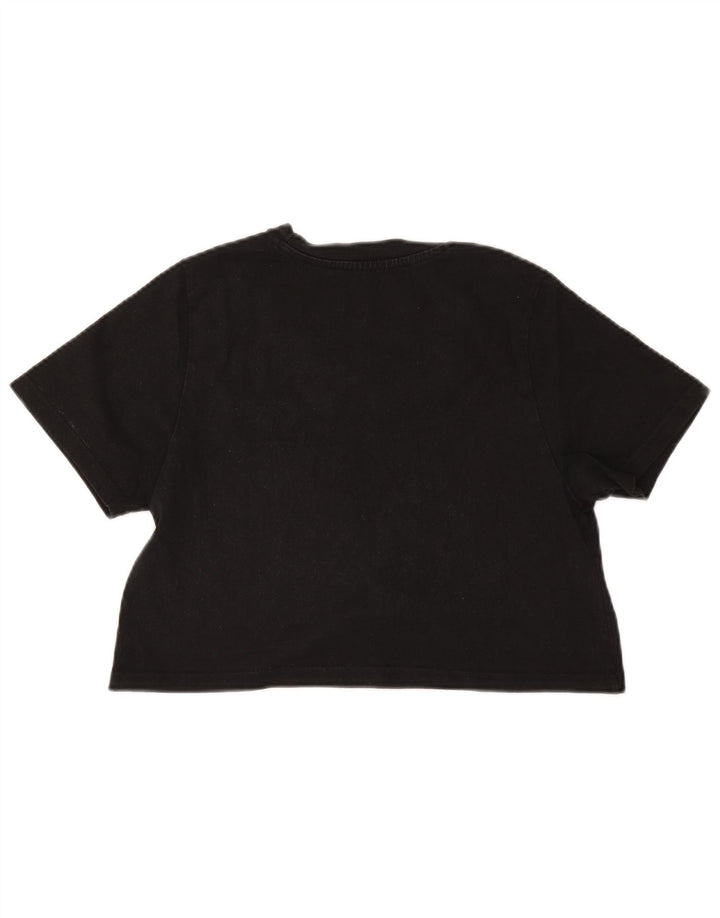 Dickies T-shirt corta da donna Top UK 12 cotone nero medio