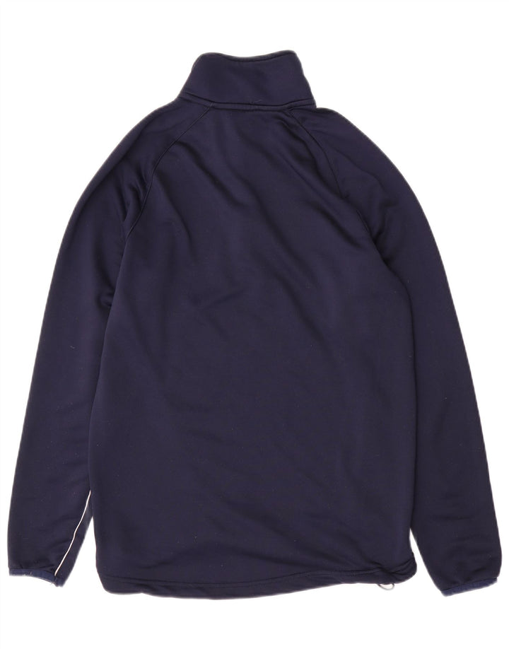 Felpa da uomo con collo con zip Canterbury, piccola, in poliestere blu navy